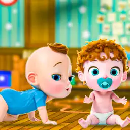 新生儿双胞胎婴儿护理幸福家庭母亲模拟器游戏 3D